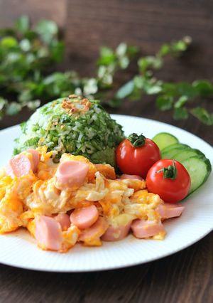 朝食に♪魚ニソエッグのご飯プレート-レシピのメイン写真