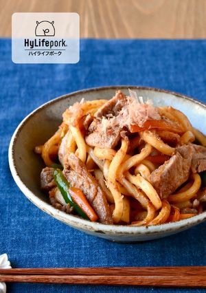 ランチに♪野菜たっぷりの焼きうどん-レシピのメイン写真