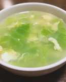 味の素鶏ガラスープで作るキャベツのかき玉