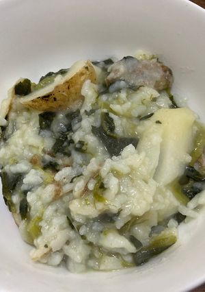 【糖尿病】冷凍ポテトほうれん草のおじや-レシピのメイン写真