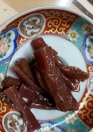皮をむかずに！ずいき酢の物-レシピのメイン写真