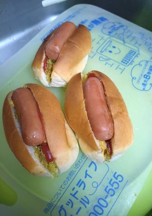 星月家の休日朝ごはん(ホットドッグ)-レシピのメイン写真