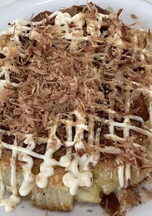 新玉ねぎのお好み焼き。キャベツがないなら-レシピのメイン写真
