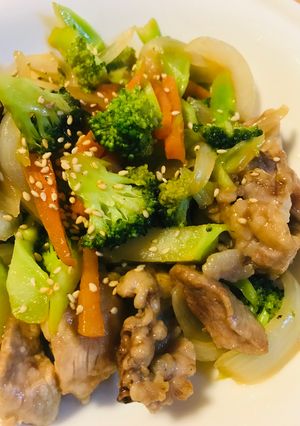 豚肉＆ブロッコリーのオイスターソース炒め-レシピのメイン写真