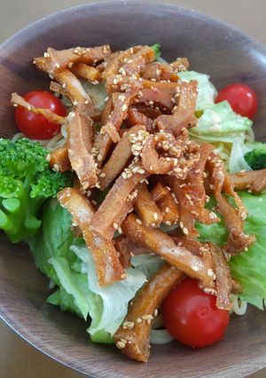 甘辛油揚げのサラダパスタ-レシピのメイン写真