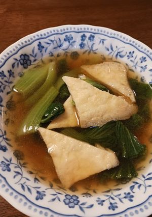油揚げとチンゲン菜の煮びたし-レシピのメイン写真