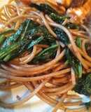 ✝時短ほうれん草和風パスタ✝全粒粉で