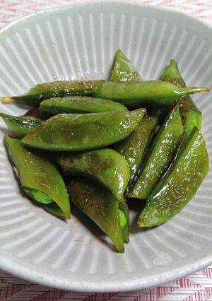 スナップえんどうの甘辛炒め-レシピのメイン写真
