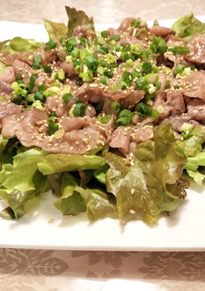 簡単豪華！牛肉の焼きシャブごちそうサラダ-レシピのメイン写真