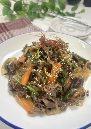 焼肉のタレでさつまいも春雨チャプチェ✨🥩-レシピのメイン写真