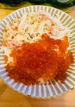 毛ガニいくら丼-レシピのメイン写真