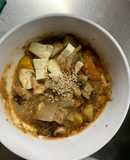 茄子椎茸簡単梅ウスター炒飯味豆腐八宝菜風