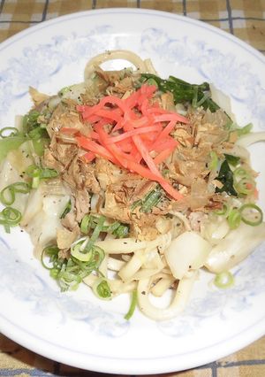 絶品！豚コマの焼きうどん-レシピのメイン写真