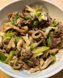 牛肉と舞茸の松茸の味お吸い物炒め☆