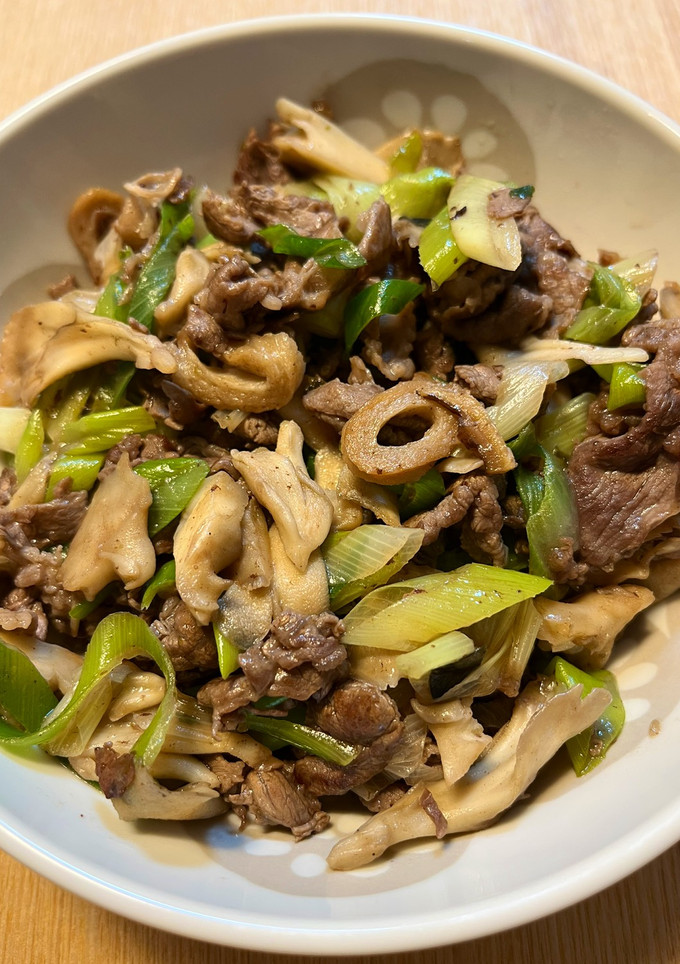 牛肉と舞茸の松茸の味お吸い物炒め☆-レシピのメイン写真