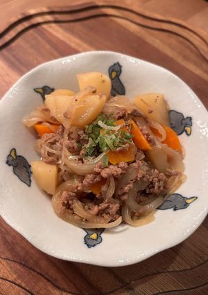 合い挽きで作る無水肉じゃが-レシピのメイン写真