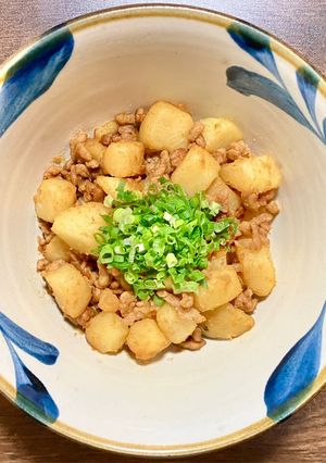 じゃが芋の肉そぼろカレー風味-レシピのメイン写真