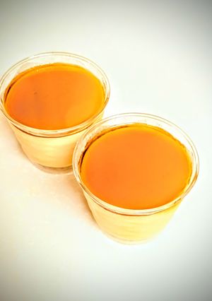 レンジで簡単きび砂糖で作るなめらかプリン-レシピのメイン写真