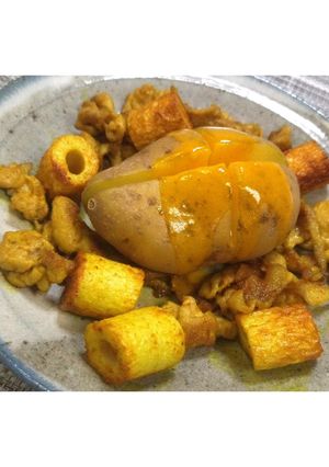 豚ちくわとじゃがバターカレー風味★動画★-レシピのメイン写真