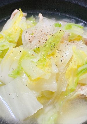豚白菜春雨スープ-レシピのメイン写真
