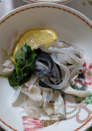 ふぐ皮の湯引き-レシピのメイン写真