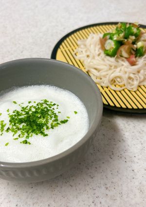 エスプーマ麺つゆで♪フワフワそうめん-レシピのメイン写真