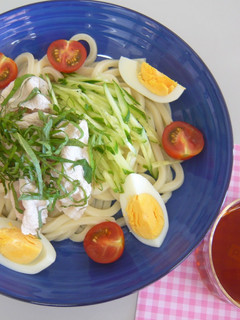 夏にさっぱり☆冷しゃぶうどん-レシピのメイン写真
