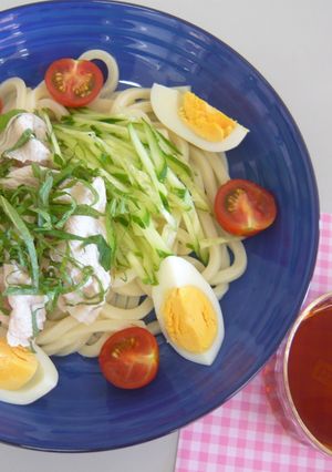 夏にさっぱり☆冷しゃぶうどん-レシピのメイン写真