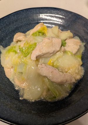 鶏むね肉と白菜の塩麹炒め-レシピのメイン写真