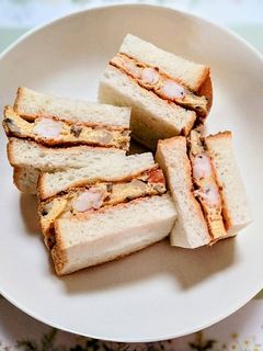 パーティー!きのことエビのたまごサンド-レシピのメイン写真