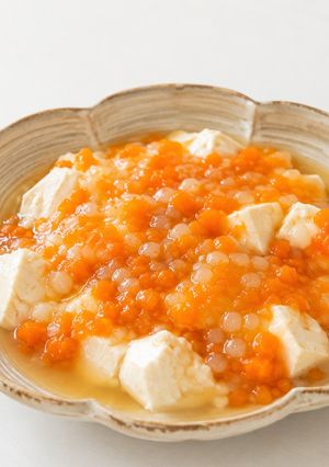 崩し豆腐の和風にんじん生姜あん-レシピのメイン写真