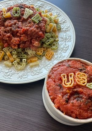 ミートソースパスタJUL2025-レシピのメイン写真
