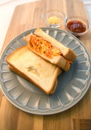 韓国風ホットサンド-レシピのメイン写真
