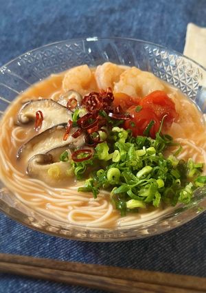 簡単エスニック素麺！冷製トムヤムクン-レシピのメイン写真