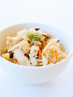 【豚キノコの炊き込みご飯(柚子胡椒)】-レシピのメイン写真