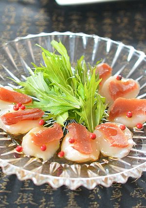 珍味 “たらすみ”とホタテのカルパッチョ-レシピのメイン写真