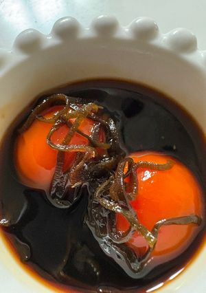 濃厚黄身醤油漬け（おにぎり　ぼ◯ご風）-レシピのメイン写真