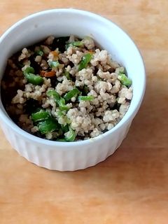 豚ひき肉と万願寺の味噌そぼろ-レシピのメイン写真