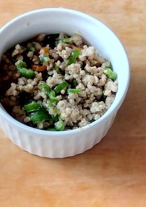 豚ひき肉と万願寺の味噌そぼろ-レシピのメイン写真