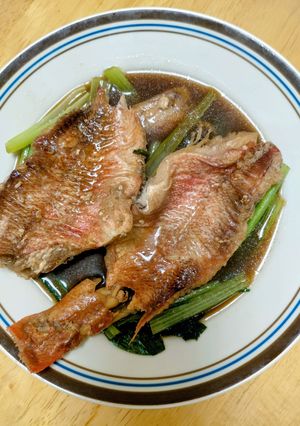 赤魚と小松菜の煮付け-レシピのメイン写真