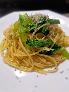 チンゲン菜としらすのパスタ-レシピのメイン写真