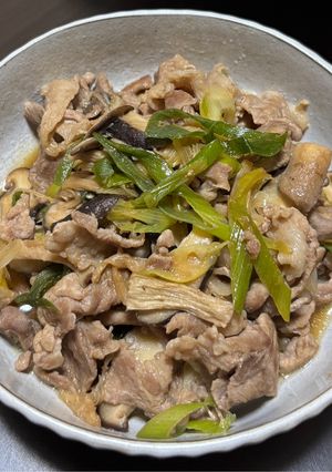 豚こまときのこのポン酢炒め-レシピのメイン写真