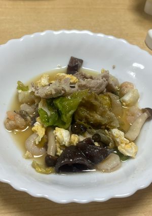 生きくらげと豚肉の炒め物-レシピのメイン写真