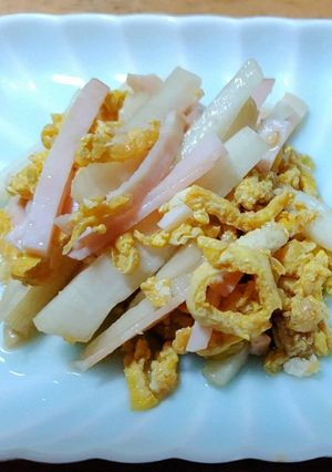 ウド・卵・ハムの酢の物-レシピのメイン写真