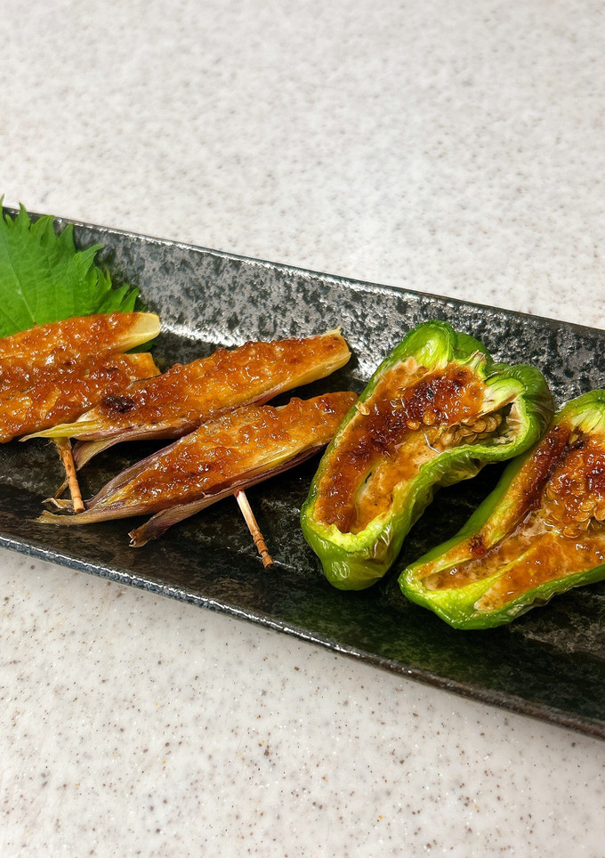 みょうがとピーマンの醤油麹マヨ焼き-レシピのメイン写真