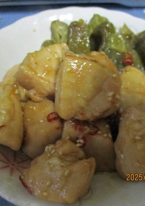 鶏むね肉とピーマンの甘酢炒め😋♪-レシピのメイン写真