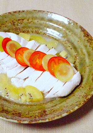 鶏むね肉のポリ袋蒸し♬（フェーズフリー）-レシピのメイン写真