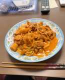 冷凍シーフードの簡単トマトクリームパスタ
