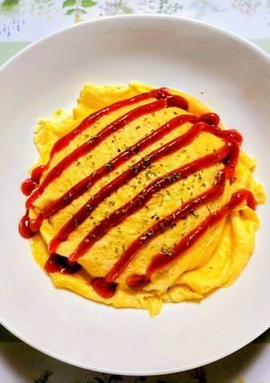 子供喜ぶ簡単夕飯昼食!ツナ混ぜご飯のオムライス-レシピのメイン写真