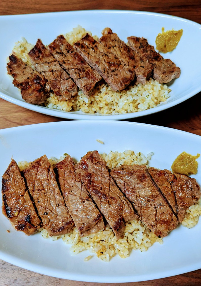 ステーキ丼 柚子胡椒を添えて♡-レシピのメイン写真